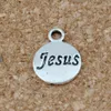 100Pcs/lot Antique Silver Hope Believe Love Faith Jesus Charms Pendants For Jewelry Making Bracelet Necklace Findings 11.5x15.5mm A-23