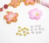 200 stks 5mm Metalen Sakura Cherry Beads voor UV Epoxy Filler Hars Hanger Ketting Sieraden Maken Craft DIY Nail Art Accessoires