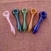 Multicolor Glass Pipe lass Oil Burner Smoking Pipes Glass Hand Spoon Pipe Oil Burners New Arrival HSP01