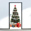 3D-sticker Kerstboom Gift De deur is vastzitten kan de beweging water muursticker slaapkamer een woonkamer DIY wallpaper 004