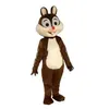 2019 Costume de mascotte d'écureuil chaud de haute qualité écureuil mascotter dessin animé costume de déguisement Halloween déguisement de noël pour l'événement de fête