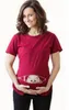 Maternity Tops Summer Plus Size Pregnancy Cartoon Tee Baby Print Staring Women Maternity Pregnant Short Sleeve Tshirt Funny Tees 38739658