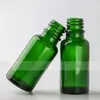 20ml Green Glass Dropperflaska Kosmetisk behållare 20 ml Provtestburk 624PCS Lot Fri frakt