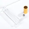 100pcs 10ml Luxury Transparent Glass Spray Perfume Bottle Circle & Square Refillable Empty Bottle Roller on bottles Thick Bottom