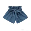 Ins crianças shorts de veludo moda crianças elástico cintura alta bud shorts meninas cinto princesa saia curta a22229564093