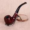 One Generation Resin Pipe Removable and Washable Imitated Solid Wood Bend Handle Free Pipe and Tobacco Wholesale Direct Sale