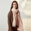 Großhandel – hochwertiger Designer-Wollschal für Damen im Herbst und Winter, dünner Schnitt, modisch, gestreift, wild, einfach, kariert