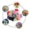 PE Teste di rose Fiori artificiali Bouquet da sposa Teste di fiori Decorazioni per matrimoni Fiori fai da te 50 pezzi / borsa Diametro circa 8 cm