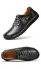 Plus taille Men de mode Split Cuir Chaussures décontractées ComfortableLoafers Flats Chaussures respirantes