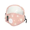 4styles 2 in 1 kids star print mask full face mouth cover with breath valve cotton outdoor pm2.5 protective children masks FFA4192-3