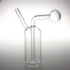 4 tum mini glasoljebrännare bong vattenrör med tjock vattenpipa pyrex återvinnare hand dab bongs för att röka små riggrör