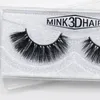 Mink cabelo 3d tridimensional cílios multi-camadas grossos e cruz falsos cílios