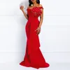 Vrouwen lange jurk sexy zeemeermin slash kralen schouder mode mode mode lady jurk elegant 2019 African maxi jurken cj1912032381137