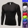 E-BAIHUI t-shirt summer Long Sleeved fitness t shirt quick Dry Sports running T Shirts Casual Men's Solid color Breathable t-shirts 1019