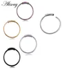 Alisouy 1pcs 22g stål gångjärn clicker sömlös piercing näsring båge läpp öron ring6810mm kropp smycken piercing clip gåva8642224