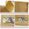 Kraft Paper Bag with Clear Window Food Storage Bag Resealable Proofing Pouches Smell Proof Sample Stuff Tea Coffee Packet