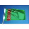 Drapeau du Turkménistan 90x150cm Polyester Impression 3x5 ft TKM Pays Drapeau National Bannière Drapeaux Nationaux pour la Décoration de La Maison Activité de Fête