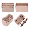 Organisateur de sac à main Insert Shaper Sac en feutre dans le sac Organisateur de sac à main avec fermeture éclair Convient à toutes sortes de sacs de toilette cosmétiques Totepurses6628699