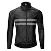 Wosawe Windbreakerジャケットの高視認サイクリングジャケット男性女性防水安全サイクリングMTBレインコートバイク服