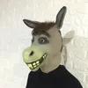 Zabawne dorosłe przerażające śmieszne donkey konia maska ​​lateks halloween zwierzęcy cosplay zoo zoo rekwizytów impreza festiwal masek 8779219