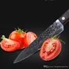Fleisch Gemüse Sushi-Messer Edelstahl Sharp Cleaver Damaskus Chef-Messer-9-Zoll-Farbe Holz Anti Rutsch-Griff Küchenmesser BH1474 TQQ