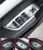 Alta qualidade 4 pcs ABS cromo porta Do Carro interruptor da janela do elevador botão proteção placa scuff, tampa da decoração para audi q5l 2018