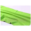 30 * 90 cm Buz Soğuk Spor Havlu Soğutma Yaz Sunstroke Spor Egzersiz Polyester Havlu Yumuşak Nefes Soğutma Havlu 10 Renkler BH2139 CY