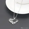 Collier chaîne en gros cadeau de fête des mères collier pendentif coeur maman mot collier anniversaire romantique pas cher roman bijoux pendentifs colliers