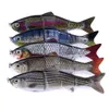 Hengjia Nieuwe Collectie 5 Kleuren Segmented Counded 4 Sections Plastic Zwemmen Aas 24 cm 146G Minnow Artificial Fishing Tackle 3/0 Hook