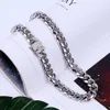 Chaîne à maillons cubains de 12 mm pour collier pour homme couleur or bijoux Hip Hop chaînes lisses