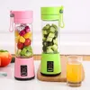 380ml Suco portátil Blender USB Juicer Cup Multi-função Fruit Mixer quatro Lâmina máquina de mistura Smoothies Baby Food