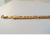 10 mm a filo spessa fine Miami figaro a catena bracciale made maschile da uomo da 18 k in oro massiccio di gioielli autentici per finitura autentica203o