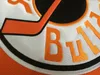 Custom 2 OGIE OGILTHORPE Хоккейные майки Syracuse BULLDOGS SLAP SHOT Трикотажные изделия для фильмов Двойная строчка Сшитое имя и номер Оранжевые Мужские Женские Молодежные