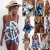 Casual 2 Set da due pezzi da donna Plaid Stripe Stitching Print Summer Off The Shoulder Crop Top Shorts Zipper Women Set