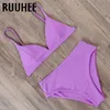 Ruuhee neon bikini bikini 2020 Kobiety stroju kąpielowego pchania stroju kąpielowego brazylijskie bikwiini kombinezonu letnie kąpiel femme7148254