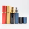 10ml Aluminum Glass Bottle 10ML Gift Perfume Bottles High Quality Refillable Mini Scent-bottle Perfume Atomizer Empty Bottle DHL DA201