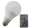 LED 전구 E27 RGB LED 램프 10W 5W 3W 전구 라이트 110V 원격 제어 16 색상 변경 Lampada Global