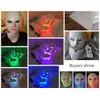 Светодиодная маска для лица 3/7 цветные светодиодные фотонные маски для лица морщины уклон уклон лицом для лица омоложение лица массаж лица маска красоты