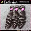 Bella cheveux vague lâche 830 pouces 100 malaisiens armure de cheveux humains double trame extension de cheveux non transformés faisceaux couleur naturelle