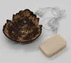 Creative Soap Dishes From Thailand Retro Wooden Bathroom Soap Coconut Shape Soap Dishes Holder Home Accessories Free DHL SN2660