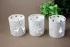 Ny festlig XMS Hollow Candle Holder Candlestick Creative Chult Decor Party Decoration