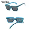 10pclot dzieci okulary przeciwsłoneczne Mniejszy rozmiar COS Play Action Game Zabawki Okulary przeciwsłoneczne Mosaic Boys Dziewczyny Pixel Eyewares6623417