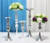 12inch 20inch 43Inch Höjd Metal Candle Holder Candle Stick Wedding Centerpiece Event Road Lead Flower Stativ Rack Vase Home Decoration