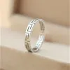 2021 hot sale 316L Titanium steel hollow The Great Wall design lovers Rings 0.3cm width for Women and Men jewelry free shipping PS5447