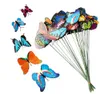 7cm artificial borboleta decorações de jardim simulação borboleta estaca pátio de jardim decoração falsa butterefly aleatória gb960