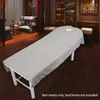 Kosmetiska salongblad spa massagebehandling sängbord täcker ark med hål 9 färger för att välja2907561