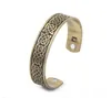 GX014 – bracelets à motif religieux avec nœud porte-bonheur, manchette à extrémité ouverte, amulette de Style Viking, bijoux de santé magnétiques 290t