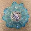 Blue Colored Lamp Modern Hand Made Murano Glass Wall Lighting Abstract Flower Art Lamps