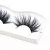 1 paire 100 cils de vison faits à la main 3D grand volume entrecroisé faux cils longueur supplémentaire 25mm cils maquillage des yeux outils de beauté 6339442