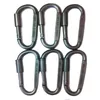 6pcslot campeggio esterno attrezzatura da arrampicata lega di alluminio caccia attrezzatura di sopravvivenza gancio moschettone mousqueton edc carabina moschettone6853899